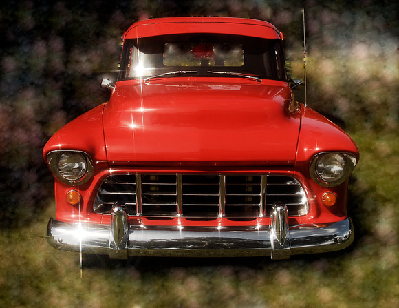 55 Chevy Pickup Red 3Oct17 (4362)fx