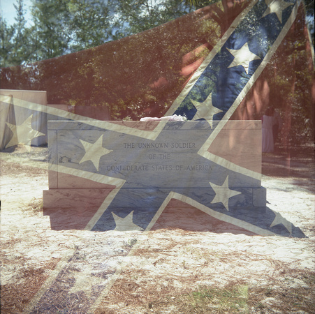 Confederate Flag over Tomb